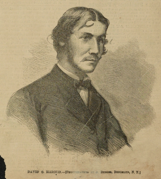 David Herold engraving Harper's Weekly 6-10-1865