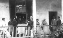 Seward family outside the house post assassination