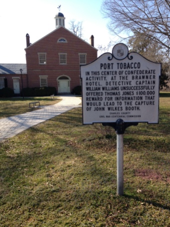 Port Tobacco Sign and Courthouse
