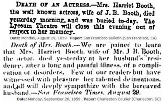 Harriet Mace's death