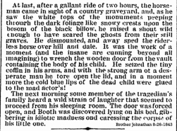 JBB and the death of his child Brother Johnathan 8-26-1843