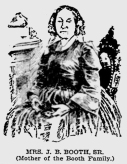 Mary Ann Holmes Booth Baltimore American 7-12-1896